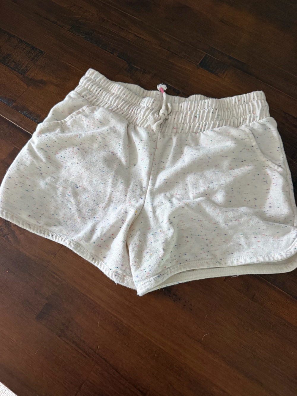 Cat & Jack White Speckled Knit Shorts
